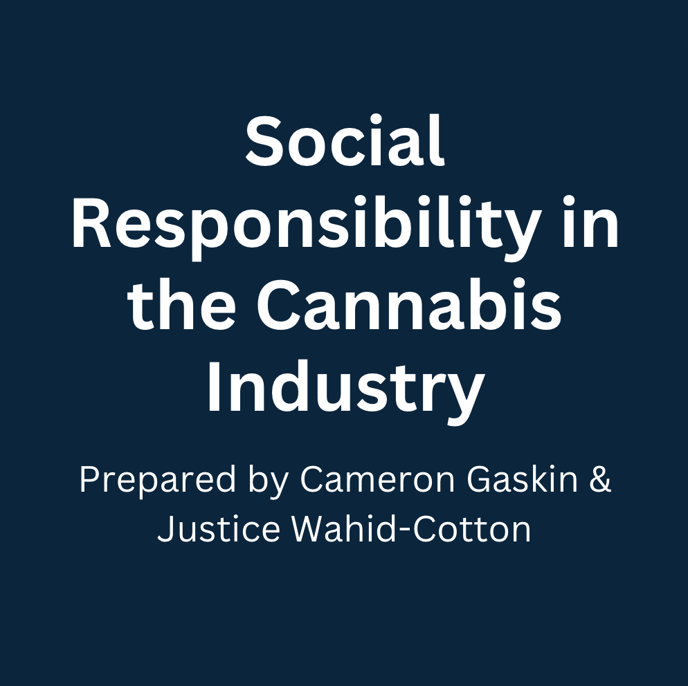 Social Responsibility in the Cannabis Industry